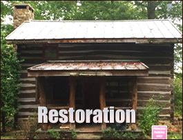 Historic Log Cabin Restoration  Woodstock, Virginia